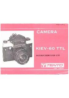 Kiev 60 manual. Camera Instructions.